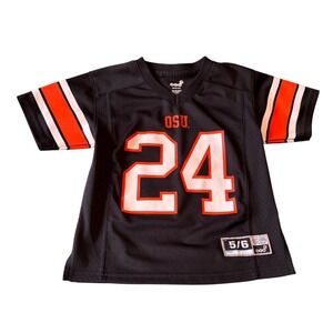 Gen2 Oregon State University OSU Kids Football‎ Jersey Black Orange Size 5/6 24